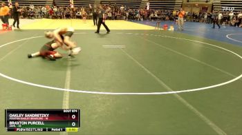 140 lbs 1st Place Match - Oakley Sandretzky, Fosston-Bagley Brawlers vs Braxton Purcell, ANML