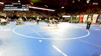 126 Class 3 lbs 3rd Place Match - Jaylen Civil, Warrensburg vs Manny McCauley, Warrenton