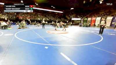 126 Class 3 lbs 3rd Place Match - Jaylen Civil, Warrensburg vs Manny McCauley, Warrenton