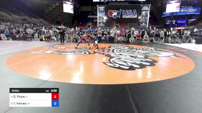 150 lbs Rnd Of 32 - Daishun Powe, AL vs Tre Haines, WA