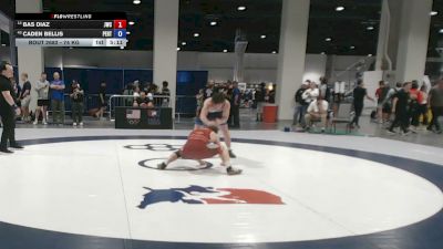 74 kg Cons. Rd Of 16 - Bas Diaz, Jackrabbit Wrestling Club vs Caden Bellis, Pennsylvania RTC