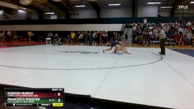 157 lbs Champ. Round 1 - Francesco Rossiter, The College Of New Jersey vs Gordon Murray, Curby 3 Style Wrestling Club