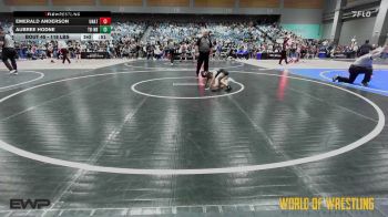 46 lbs Semifinal - Hazel Grimley, California Grapplers vs Faith Lopez, Black Fox Academy