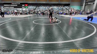 46 lbs Semifinal - Hazel Grimley, California Grapplers vs Faith Lopez, Black Fox Academy
