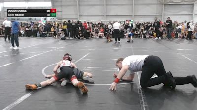 80 lbs Round 5 (6 Team) - Logan Dodge, Mitten Mayhem vs Kori Nader, Rising Kingz