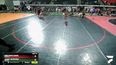 85 lbs Quarterfinal - Greyson Davis, Arizona vs Aiden Quezada, Nevada