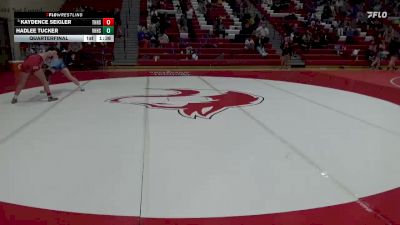 120 lbs Quarterfinal - Kaydence Seigler, Thompson HS vs Hadlee Tucker, Vestavia Hills