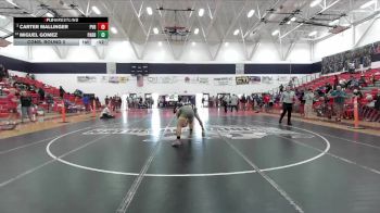 Boys 217 lbs Cons. Round 2 - Carter Mallinger, Pleasant Valley Boys vs Miguel Gomez, Paradise Boys