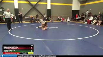 100 lbs Round 1 (3 Team) - Macie Taylor, Texas Black vs Jillian Worthen, Potentially Dangerous