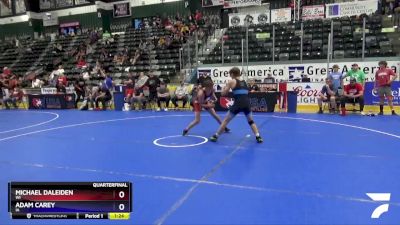 125 lbs Quarterfinal - Michael Daleiden, WI vs Adam Carey, IA