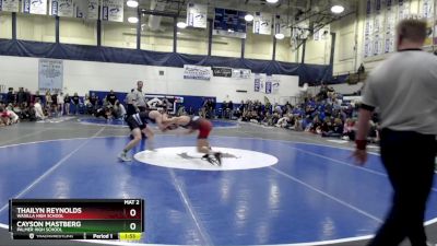 140 lbs 1st Place Match - THAILYN REYNOLDS, Wasilla High School vs Cayson Mastberg, Palmer High School