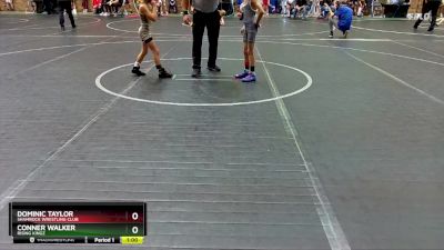 52 lbs Quarterfinal - Dominic Taylor, Shamrock Wrestling Club vs Conner Walker, Rising Kingz