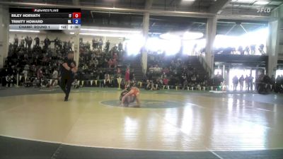 117 lbs Champ. Round 1 - Riley Horvath, Indiana Tech vs Trinity Howard, West Liberty