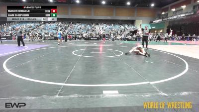115 lbs Consi Of 32 #2 - Mason Miracle, Hermiston Wrestling vs Liam Shepherd, Burns Oregon