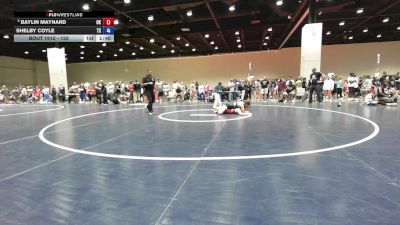 125 lbs Cons. Round 3 - Baylin Maynard, OK vs Shelby Coyle, TX