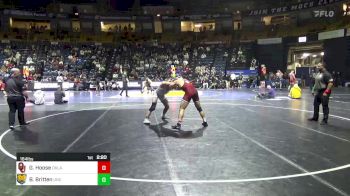 184 lbs Quarterfinal - Giuseppe Hoose, Oklahoma vs Branson Britten, N. Colorado