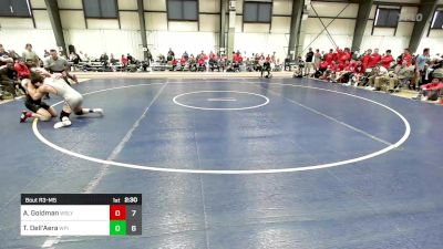 157 lbs Semifinal - Aaron Goldman, Wesleyan vs Tommy Dell'Aera, Worcester Polytechnic