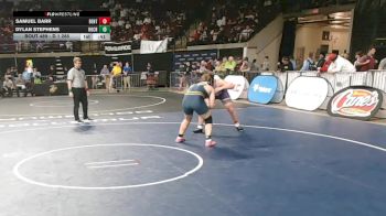 D 1 285 lbs Cons. Round 2 - Samuel Barr, Benton vs Dylan Stephens, Holy Cross
