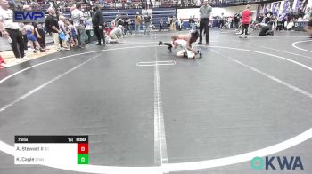 75 lbs Consolation - Anthony Stewart II, Del City Little League vs Kalon Cagle, Standfast OKC