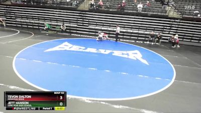 123 lbs Champ. Round 1 - Jett Hanson, Lone Peak High School vs Tevon Dalton, Mountain Ridge