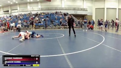 130 lbs Cons. Round 3 - Dominic Marengo, OH vs Graeson Harris, PA