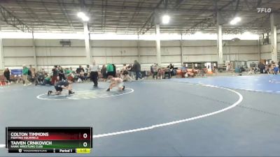 66 B Round 5 - Colton Timmons, Fighting Squirrels vs Taiven Crnkovich, Hawk Wrestling Club