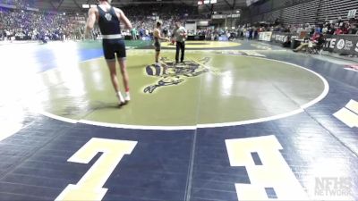 1A 175 lbs Quarterfinal - Clayton Qualey, Cascade Christian vs Alexis Paredes, Wapato