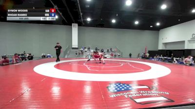 100 lbs Symon Woods, Illinois Greco vs Rhoan Rambo, Oklahoma Blue