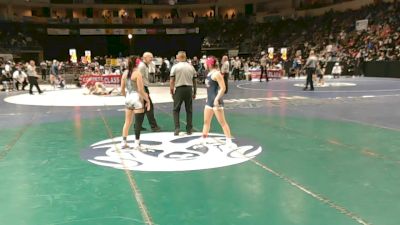 Girls 110 lbs Quarterfinal - Bella Garcia, Atrisco Heritage vs Emmy Lopez, Miyamura