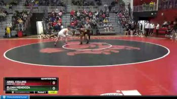 152 lbs Quarterfinal - Elijah Mendoza, Bettendorf vs Ariel Collins, Iowa City, City High