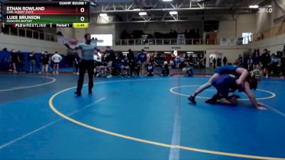 184 lbs Champ. Round 1 - Luke Brunson, Ouachita Baptist vs Ethan Rowland, Carl Albert State