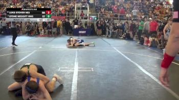 106 lbs Semifinal - Stone Meggitt NW2, CLYDE vs Luke Stover NE3, Donahue Wrestling Academy