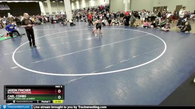 98 lbs Cons. Semi - Cael Combs, Sebolt Wrestling Academy vs Jaxon Fincher, BullTrained Wrestling