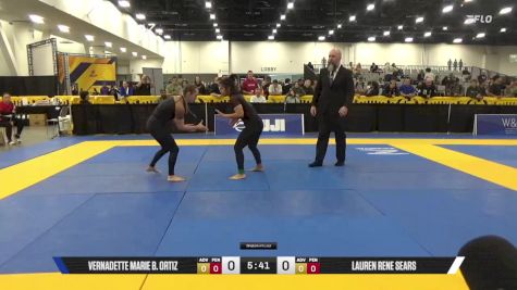 Lauren Rene Sears vs Vernadette Marie B. Ortiz 2025 World IBJJF Jiu-Jitsu No-Gi Championship