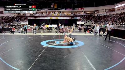 5A 107 lbs 3rd Place Match - Bradley Martinez, Volcano Vista vs Ricardo Poolaw, Cleveland