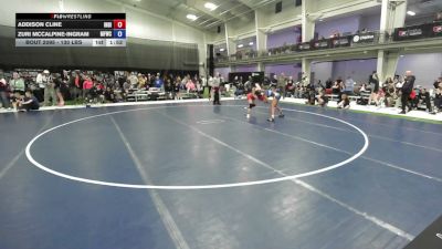 130 lbs Champ. Rd Of 16 - Addison Cline, Indiana vs Zuri Mccalpine-Ingram, Morris Fitness Wrestling Club