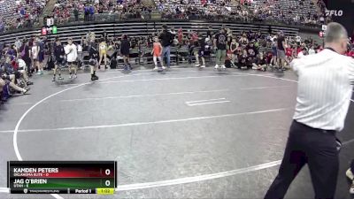 55 lbs Round 5 (6 Team) - Kamden Peters, Oklahoma Elite vs Jag O`Brien, Utah