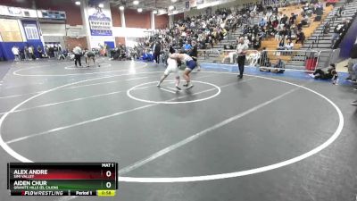 150 lbs Cons. Round 4 - Aiden Chur, Granite Hills (El Cajon) vs Alex Andre, Simi Valley