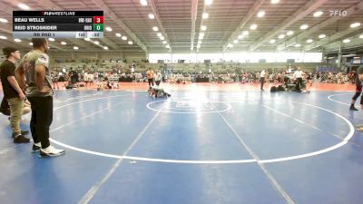 100 lbs Rr Rnd 1 - Beau Wells, Buffalo Valley Wrestling Club EL Black vs Reid Strosnider, Ohio Titan Scarlet