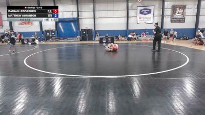 100 lbs Damian Legorburo, Florida Blue vs Matthew Simonton, New York Blue