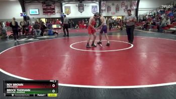 126 lbs Round 5 - Brock Thomann, Highland, Riverside vs Roy Brown, Burlington