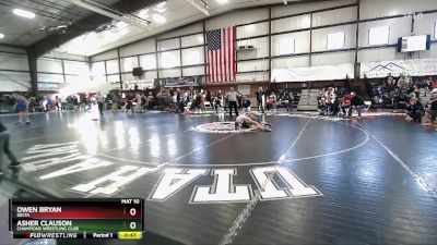 110 lbs Cons. Round 2 - Asher Clauson, Champions Wrestling Club vs Owen Bryan, Delta