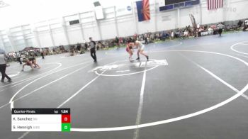 109 lbs Quarterfinal - Kali Sanchez, Big Bear Grapplers vs Sophia Hennigh, Juggernaut WC
