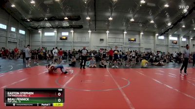 106 lbs Round 4 (6 Team) - Beau Fennick, Top Level vs Easton Stephen, The Wrestling Mill