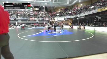125 lbs Quarterfinal - Emma Vice, Atchison-Maur Hill-Mount Academy vs Tristel Schroeder, Haven HS