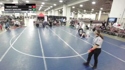 100 lbs Champ. Round 1 - Keian Linnell, Utah vs Beckett Berglund, Utah