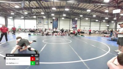 182 lbs Rr Rnd 2 - David Christie, North Hunterdon Wrestling Club vs Aidyn Collins, Brady Strong Blue