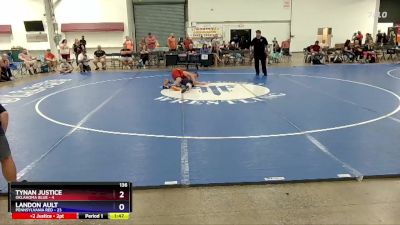 136 lbs Round 3 (8 Team) - Tynan Justice, Oklahoma Blue vs Landon Ault, Pennsylvania Red
