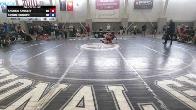 157 lbs Andrew Fawcett, Arizona vs Kyson Kroeger, California Silver