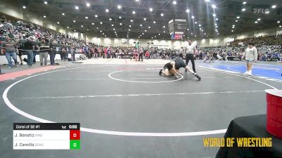 145 lbs Consi Of 32 #1 - Johnny Benetiz, Kingsburg Wrestling Club vs Jaxon Camillo, Salem Elite Mat Club